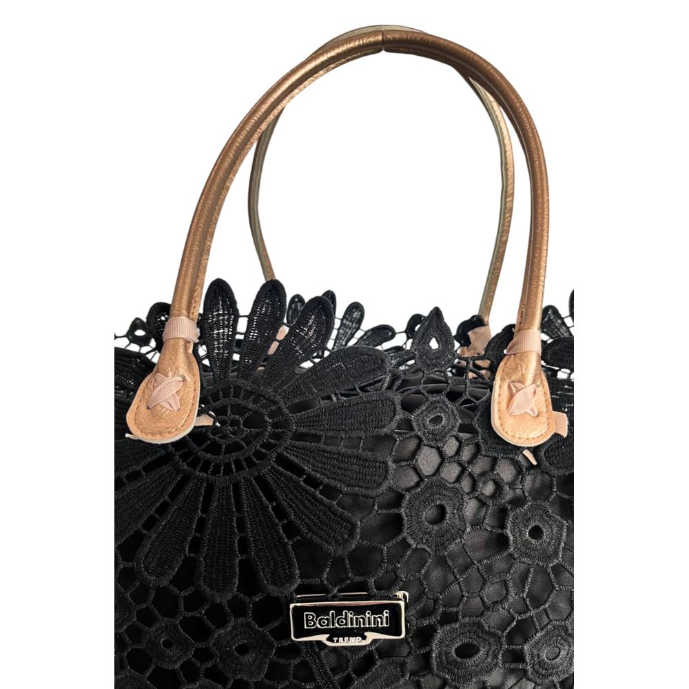 Baldinini Trend Black PU Women Handbag