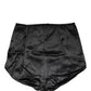 Dolce & Gabbana Black Silk Blend High Waist Girdle Panty Underwear