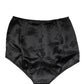 Dolce & Gabbana Black Silk Blend High Waist Girdle Panty Underwear