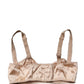 Dolce & Gabbana Beige Semi-Pad Underwire Balconette Bra Underwear