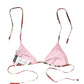 Dolce & Gabbana Multicolor Floral Triangle Bikini Top Swimwear