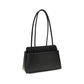 Prada Black Calf Leather Bos Taurus Shoulder Bag