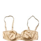 Dolce & Gabbana Beige Semi-Pad Underwire Balconette Bra Underwear