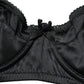 Dolce & Gabbana Black Semi-Pad Underwire Balconette Bra Underwear