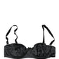 Dolce & Gabbana Black Semi-Pad Underwire Balconette Bra Underwear