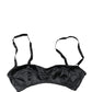 Dolce & Gabbana Black Semi-Pad Underwire Balconette Bra Underwear