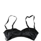 Dolce & Gabbana Black Semi-Pad Underwire Balconette Bra Underwear