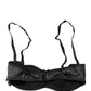 Dolce & Gabbana Black Semi-Pad Underwire Balconette Bra Underwear