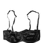 Dolce & Gabbana Black Semi-Pad Underwire Balconette Bra Underwear