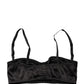 Dolce & Gabbana Black Semi-Pad Underwire Balconette Bra Underwear