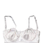 Dolce & Gabbana White Semi-Pad Underwire Balconette Bra Underwear