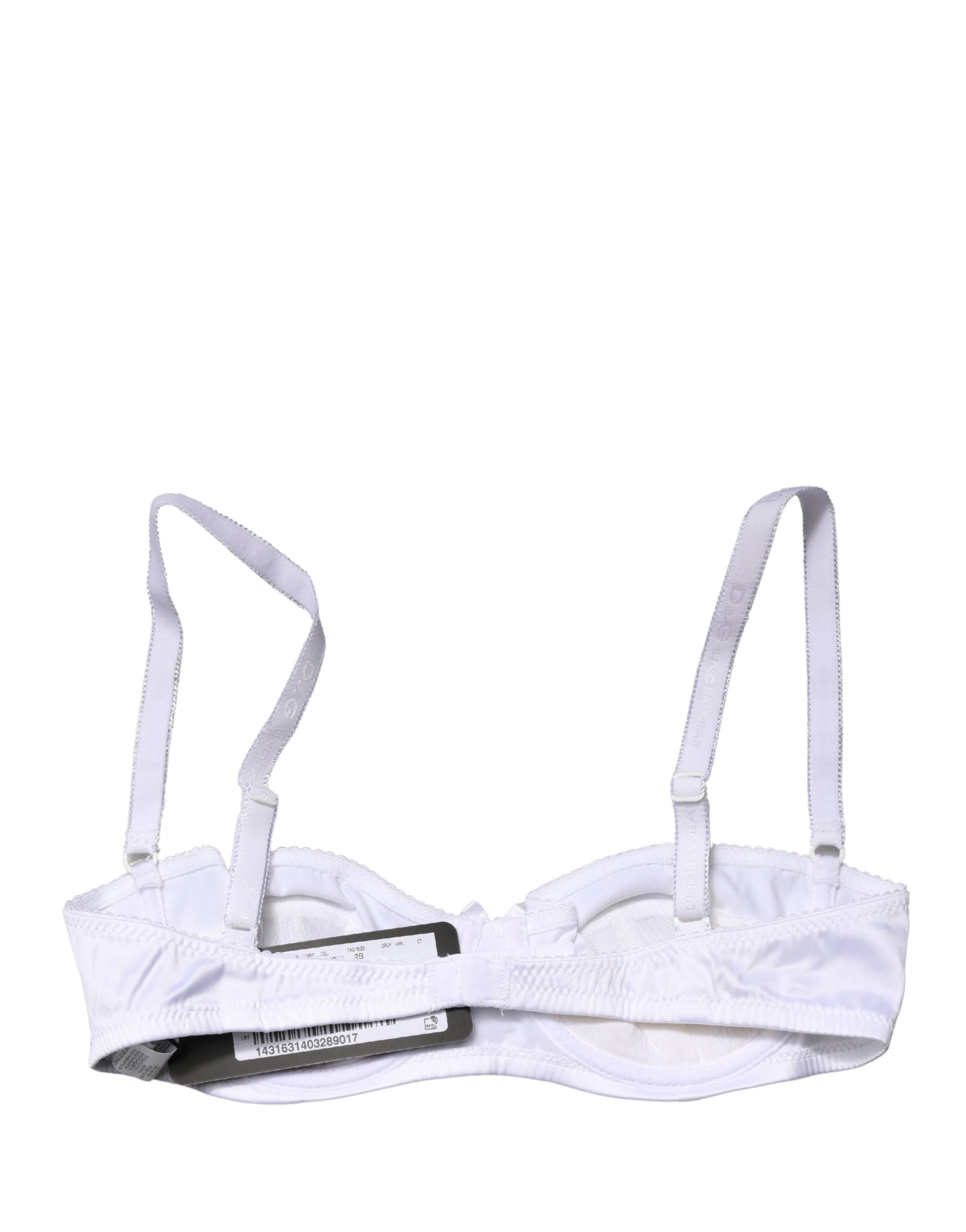 Dolce & Gabbana White Semi-Pad Underwire Balconette Bra Underwear