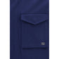 Valentino Blue Cotton Coat
