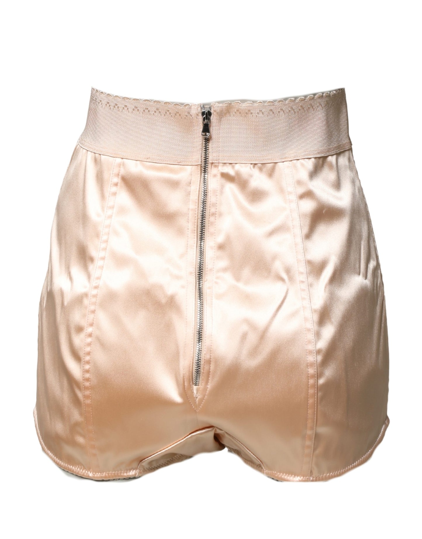 Dolce & Gabbana Beige Silk Blend High Waist Girdle Panty Underwear