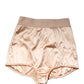 Dolce & Gabbana Beige Silk Blend High Waist Girdle Panty Underwear