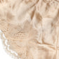Dolce & Gabbana Beige Silk Satin Floral Lace Panty Brief Underwear
