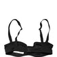 Dolce & Gabbana Black Semi-Pad Underwire Balconette Bra Underwear