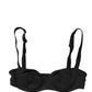 Dolce & Gabbana Black Semi-Pad Underwire Balconette Bra Underwear