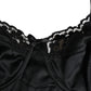 Dolce & Gabbana Black Semi-Pad Underwire Balconette Bra Underwear