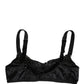 Dolce & Gabbana Black Semi-Pad Underwire Balconette Bra Underwear