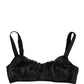 Dolce & Gabbana Black Semi-Pad Underwire Balconette Bra Underwear