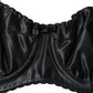 Dolce & Gabbana Black Semi-Pad Underwire Balconette Bra Underwear