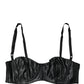 Dolce & Gabbana Black Semi-Pad Underwire Balconette Bra Underwear