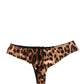 Dolce & Gabbana Black Brown Leopard Mid Waist Brief Panty Underwear