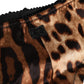 Dolce & Gabbana Black Brown Leopard Mid Waist Brief Panty Underwear