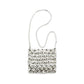 Self-Portrait Silver Polyester Shoulder Bag