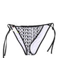 Dsquared² Multicolor Nylon Logo Print Bikini Bottom Swimwear