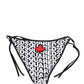 Dsquared² Multicolor Nylon Logo Print Bikini Bottom Swimwear