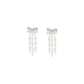 Self-Portrait White Brass Earrings