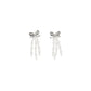 Self-Portrait White Brass Earrings