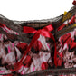 Roberto Cavalli Multicolor CherryPrint Lace Bodysuit Underwear