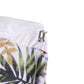 John Galliano White Floral Print Strapless One-Piece Swimsuit Swimwear