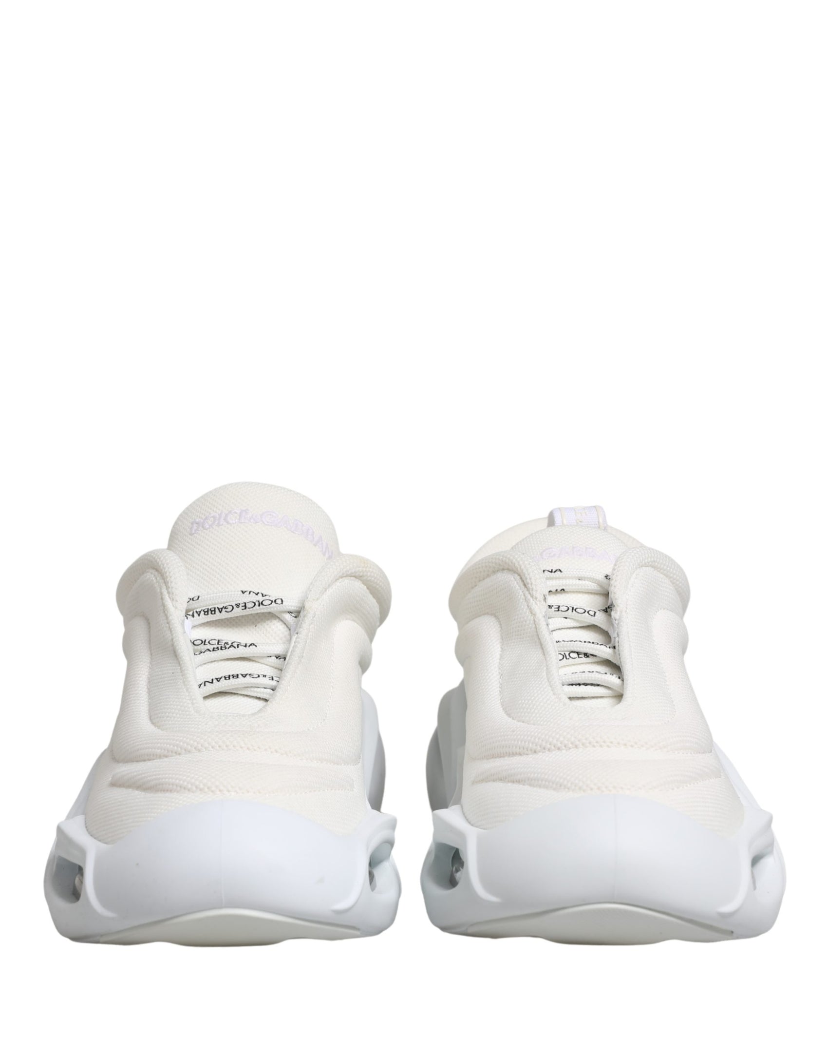 Dolce & Gabbana White Slip On Wave Low Top Sneakers Shoes