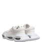 Dolce & Gabbana White Slip On Wave Low Top Sneakers Shoes