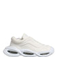 Dolce & Gabbana White Slip On Wave Low Top Sneakers Shoes