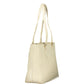 Mario Valentino Beige Polyurethane Women's Shoulder Bag with Internal Pocket