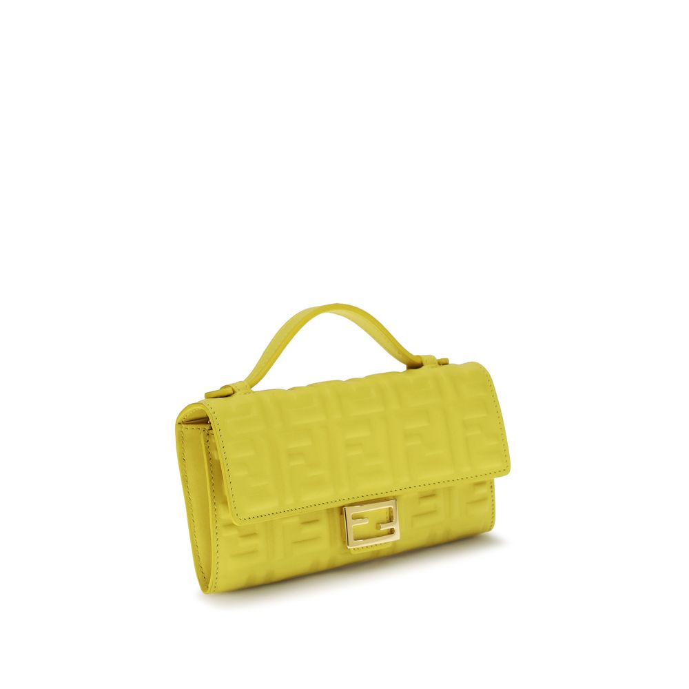 Fendi Bicolor Calf Leather Bos Taurus Shoulder Bag