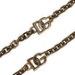 Dolce & Gabbana Black Leather Gold Chain Bag Accessory Shoulder Strap