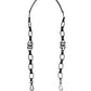 Dolce & Gabbana Black Leather Silver Chain Bag Accessory Shoulder Strap