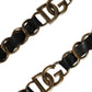 Dolce & Gabbana Black Leather Gold Chain Bag Accessory Shoulder Strap