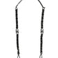 Dolce & Gabbana Black Leather Silver Chain Bag Accessory Shoulder Strap