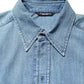 Dolce & Gabbana Blue Cotton Stretch Casual Denim Slim Shirt