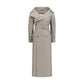 Max Mara Gray Cotton Trench Coat