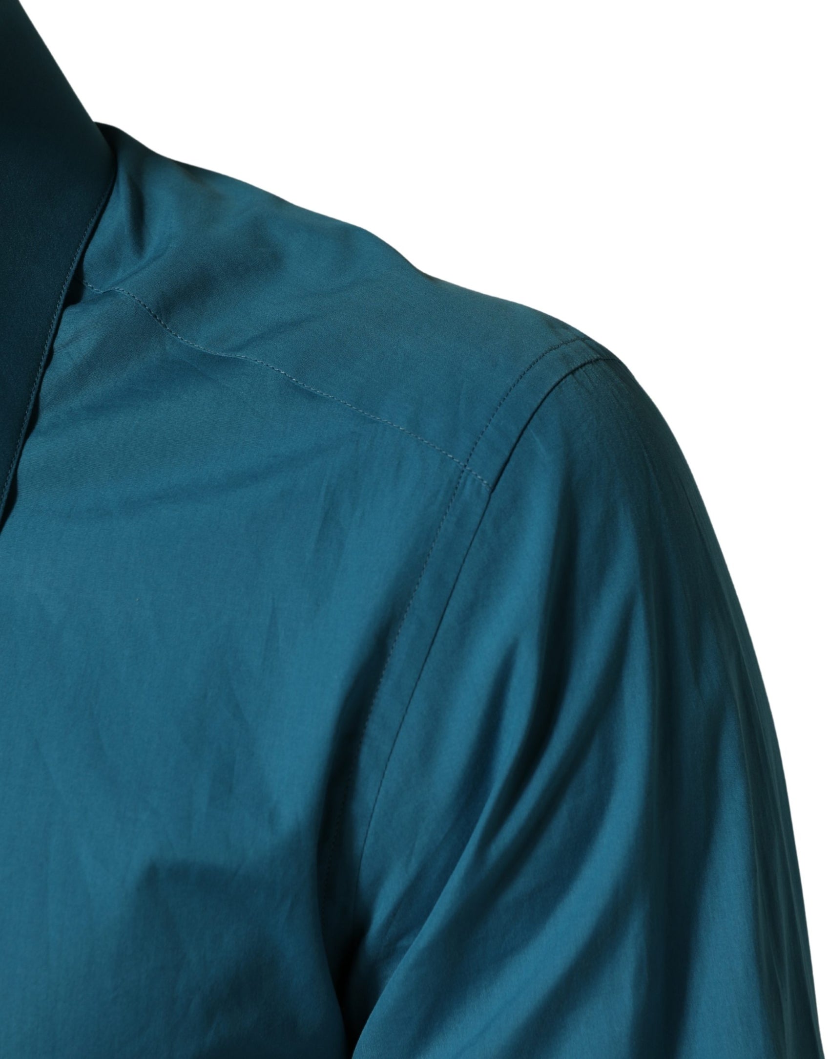 Dolce & Gabbana Blue SARTORIA Long Sleeve Cotton Dress Shirt