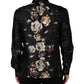 Dolce & Gabbana Black Floral Print Long Sleeves Casual Shirt