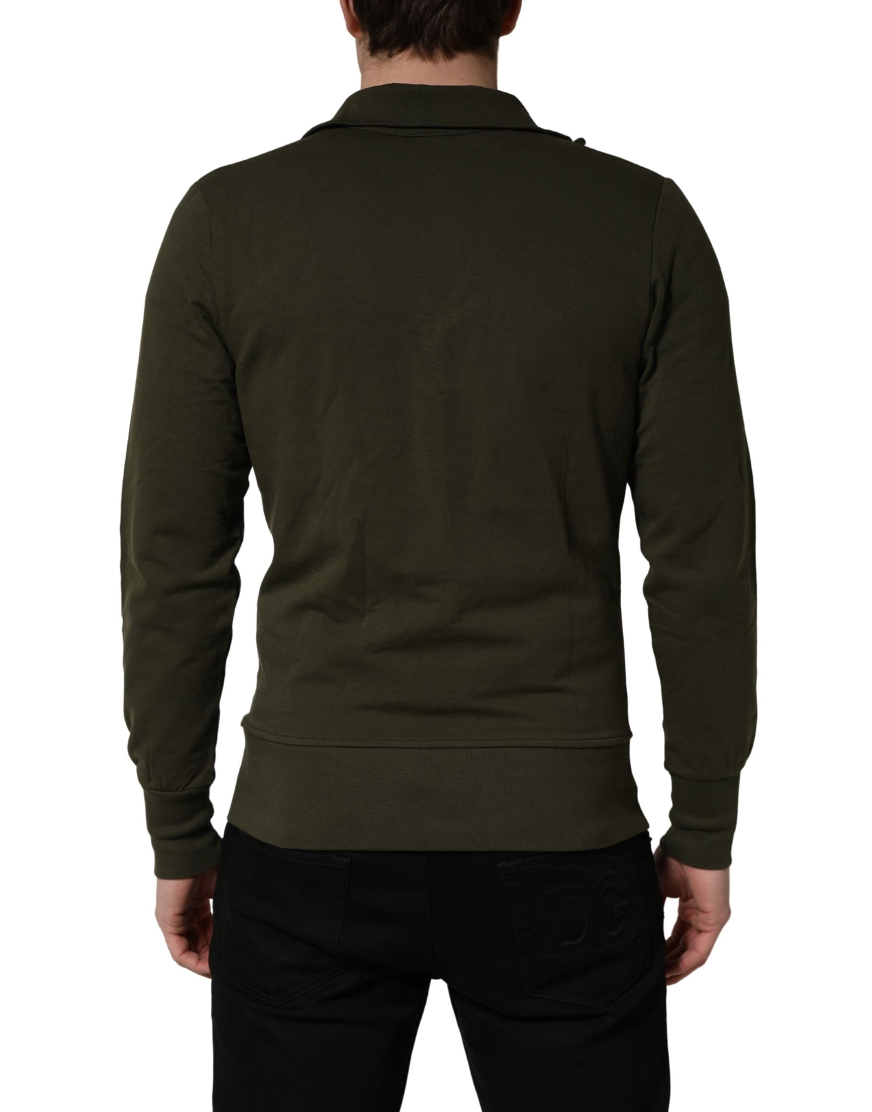 Aeronautica Militare MilitaryGreen HalfZip Sweatshirt Sweater
